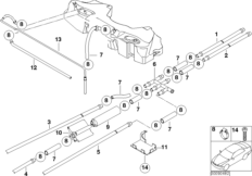 Fuel pipe, Diesel pump