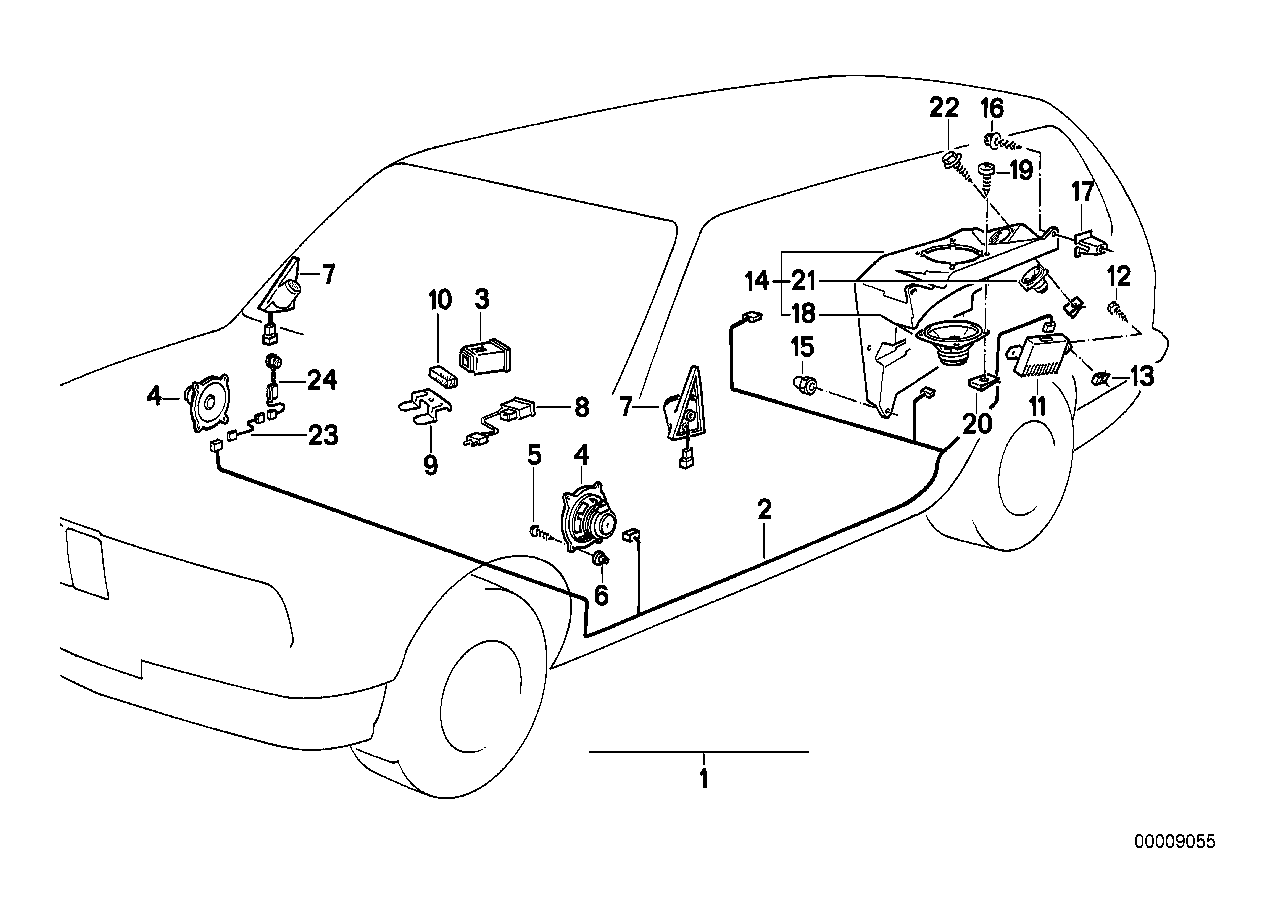 Einzelteile Sound System