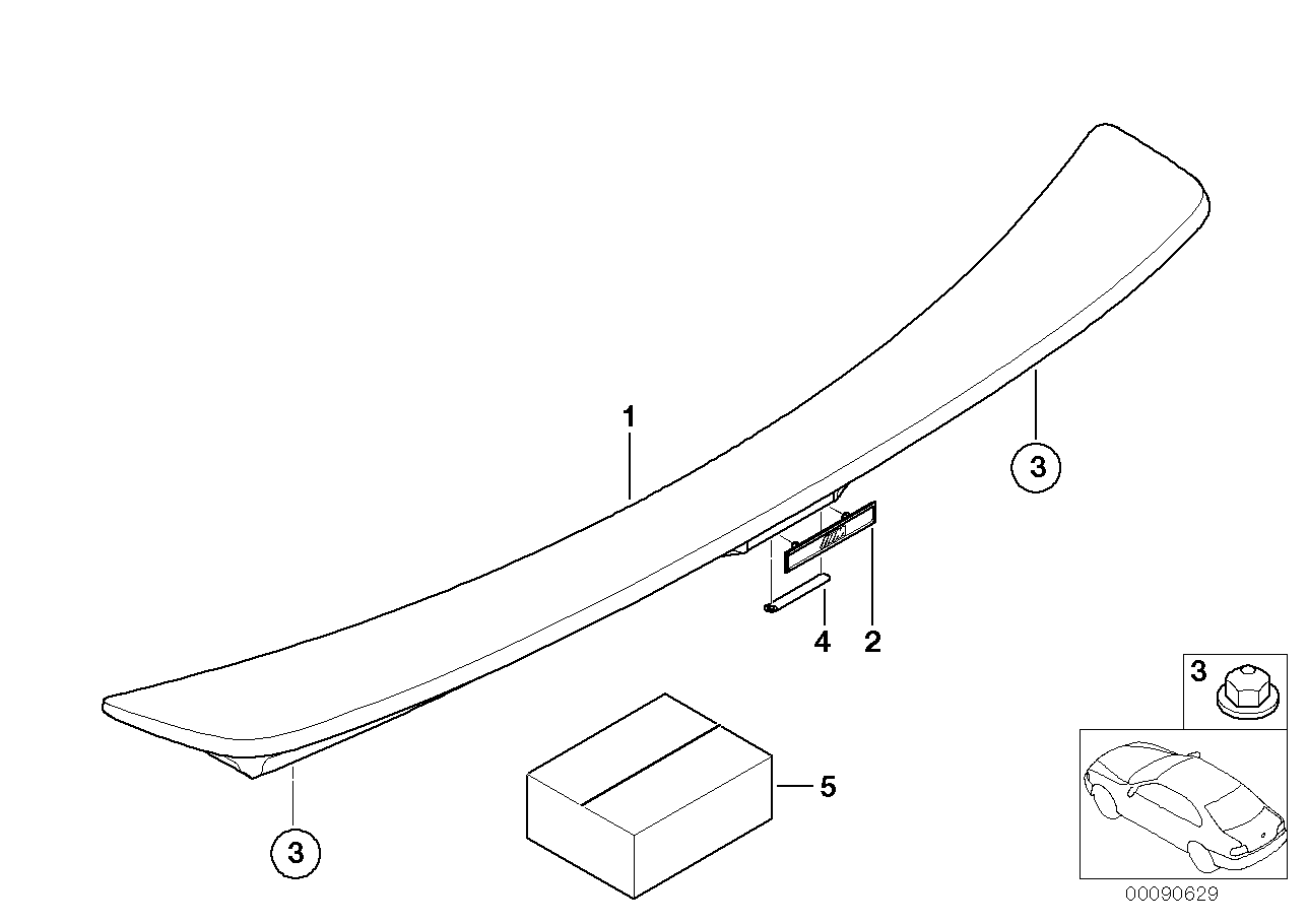 Achterspoiler M-technik