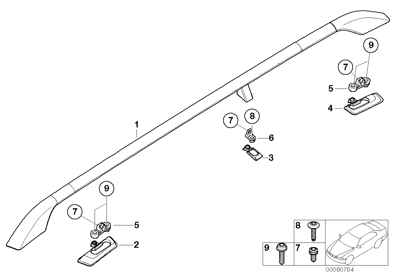 Tavan çıtası/Tavan bagaj taşıma barları