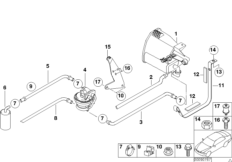 Filtre a charbon act./aeration carburant