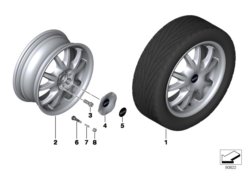 MINI LM ホィール ダブル スポーク 88