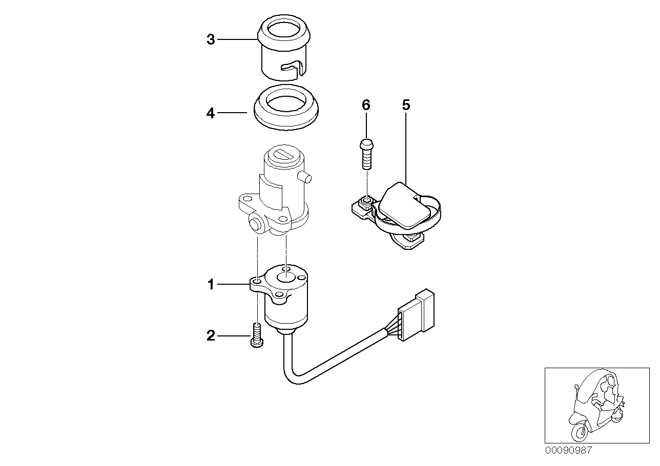 点火转向锁止器 / 安装件