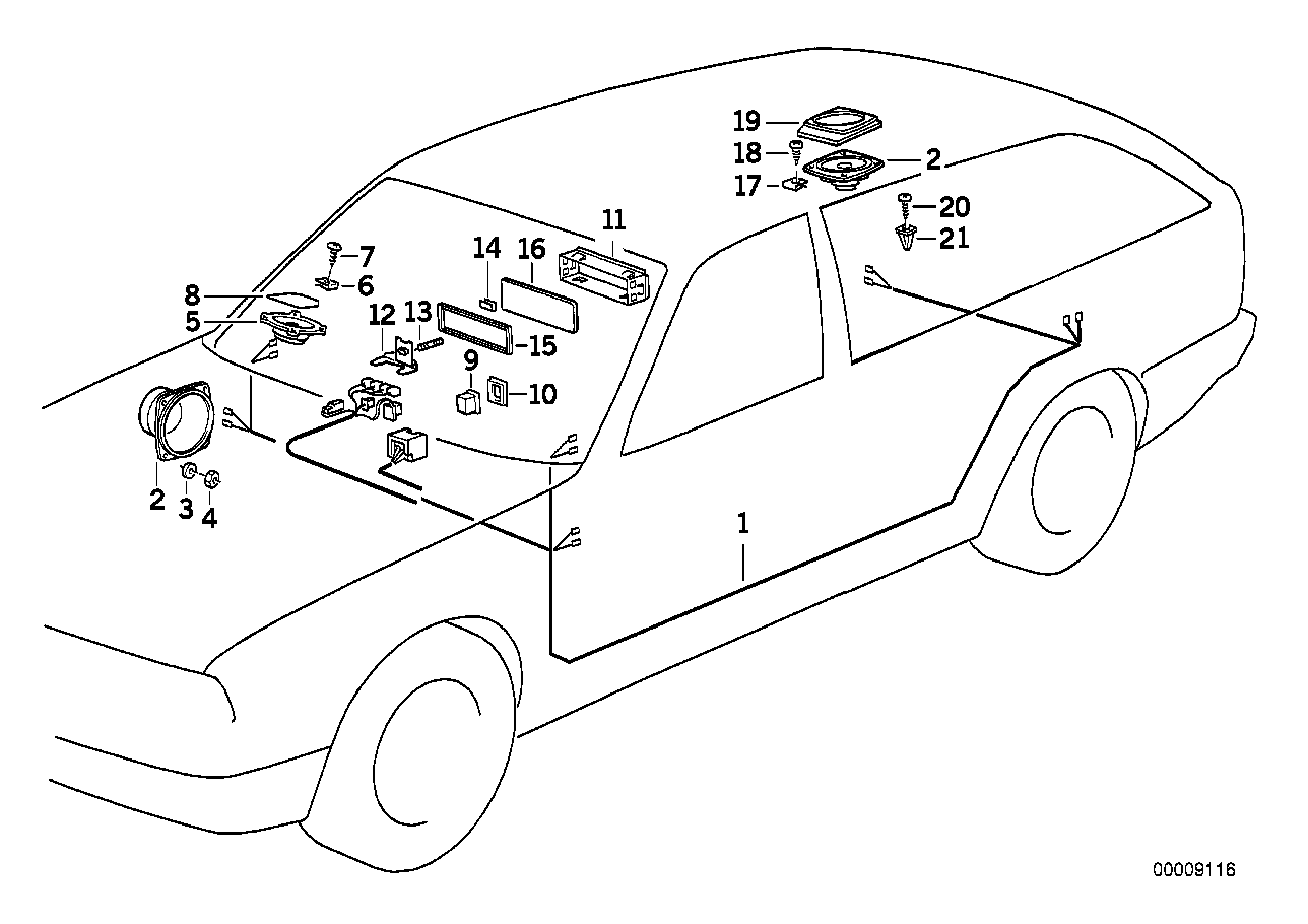 Einzelteile Stereo System