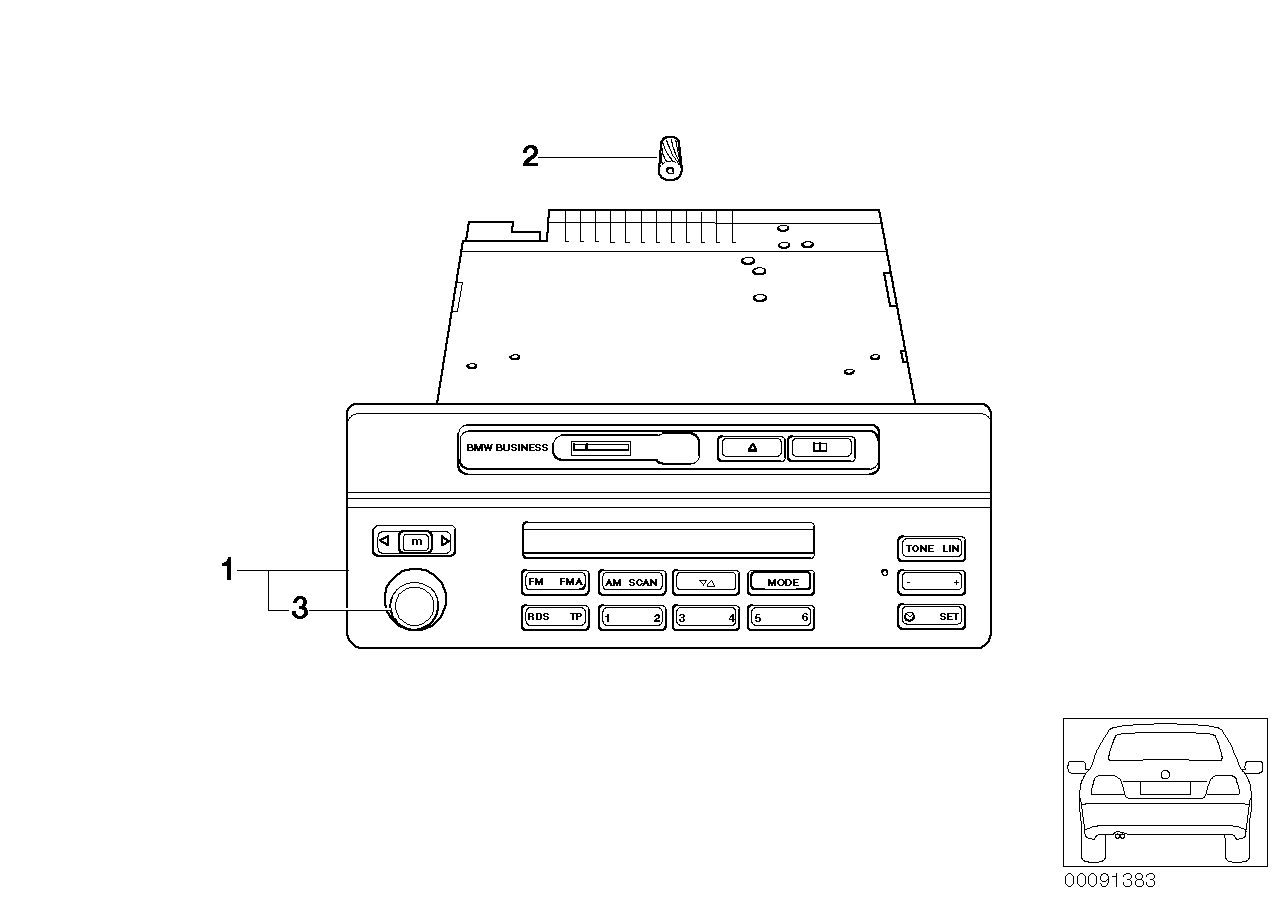 Radio BMW Business senza MID