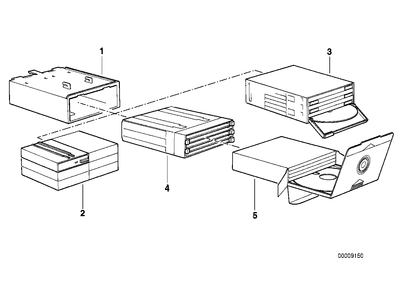 CD-přihr./přihr. na kazety v přír. schr.