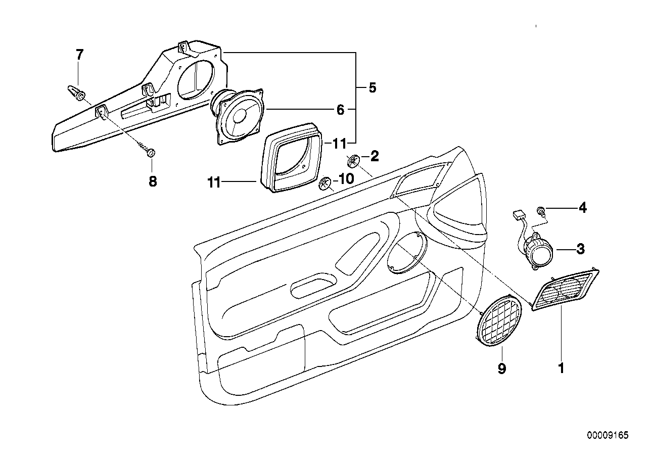 Delar doerr fram hifi-system