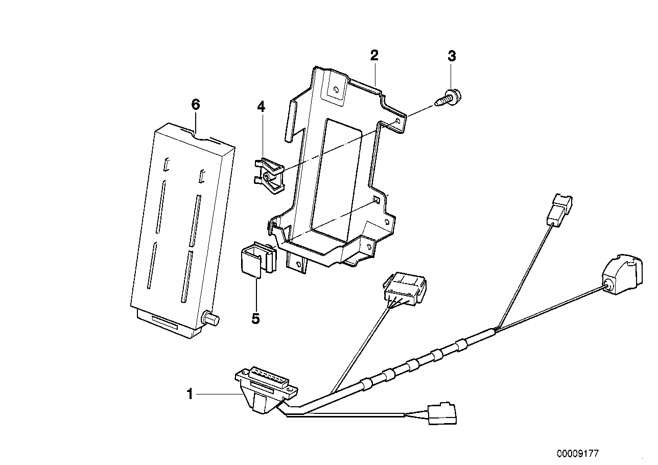 Einzelteile Autotelefon Gepäckraum