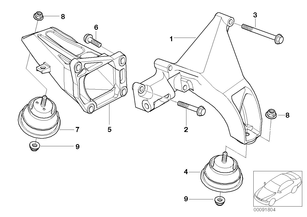 Motorophanging