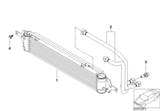 Radiador óleo/tubo radiador óleo