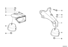 Sospens.d.motore/ammort.attenuat.d.motor