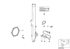 Sensor da roda dianteira ABS Integral