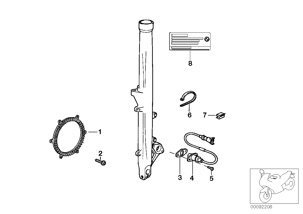 Palpeur roue AV Integral ABS