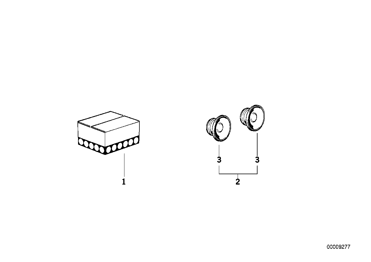 Radio installing kit/loudspeaker