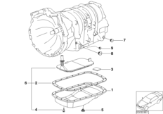 A5S360R/390R oil pan/oil strainer