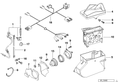 Radio installing kit/single parts