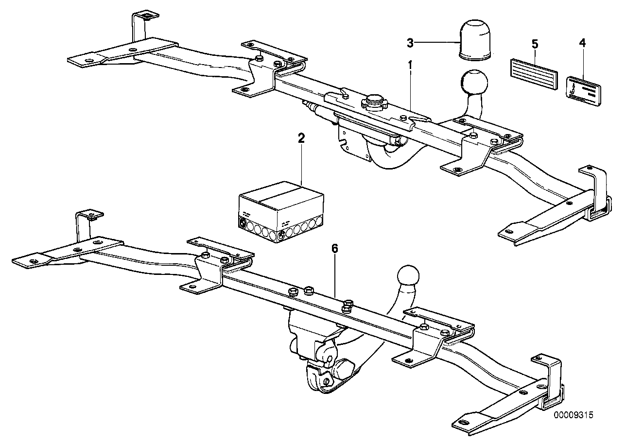 Dragkrok, avtagbar