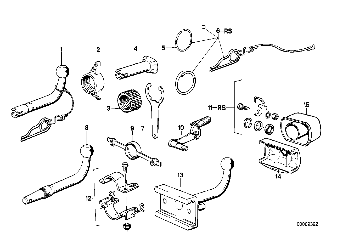 Towing hitch, detachable