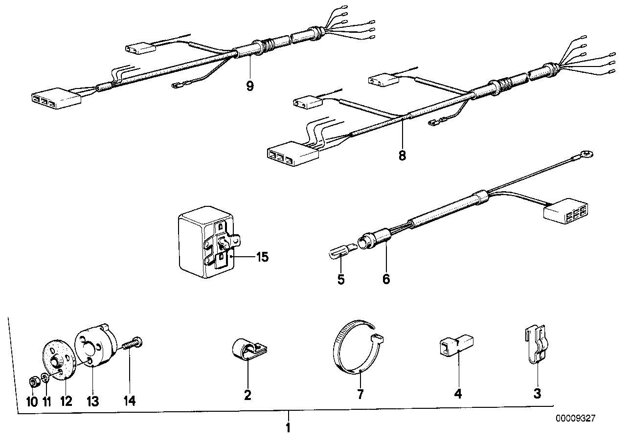 Kabelsats släpvagnskoppling