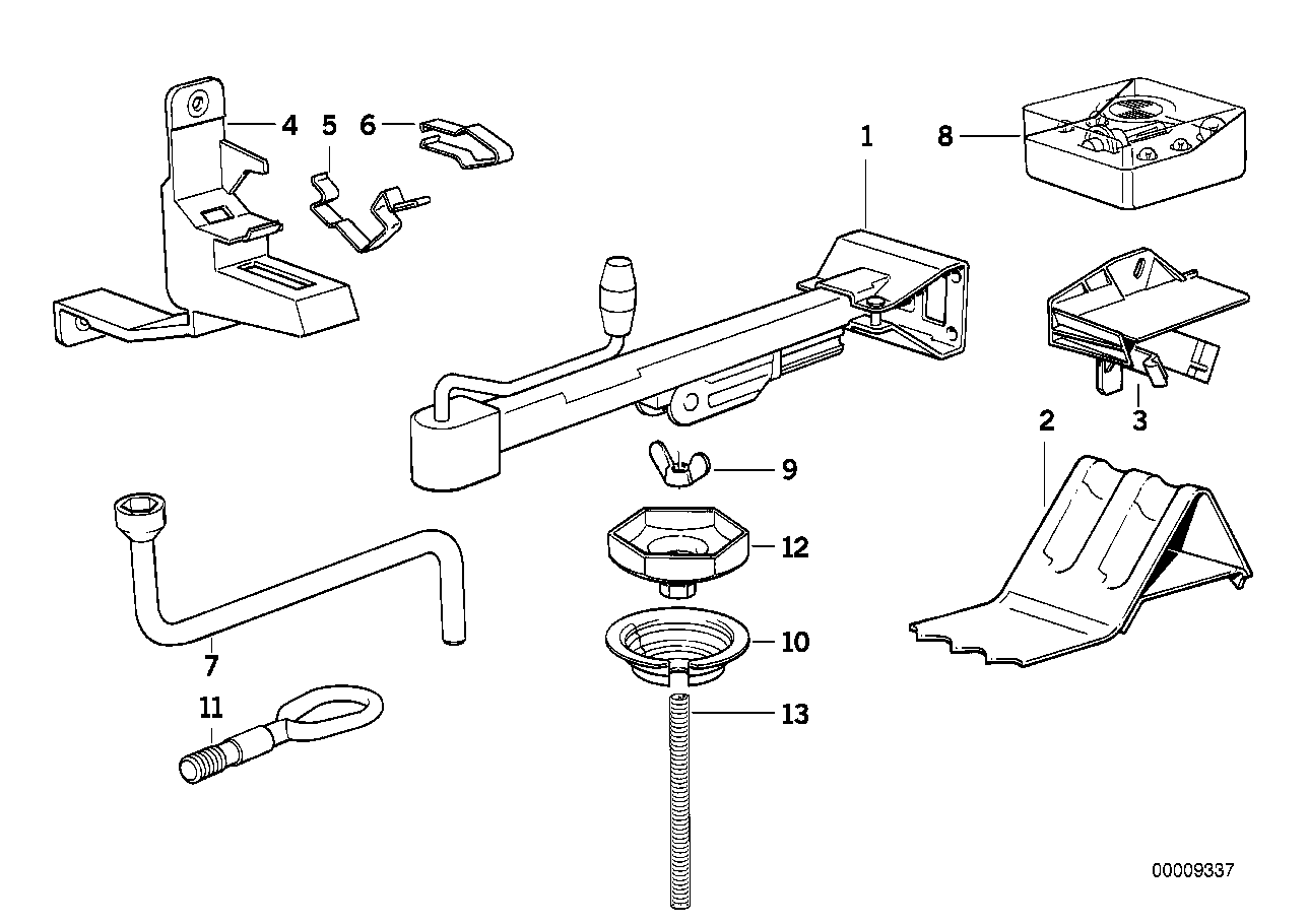 Bordwerkzeug/Wagenheber