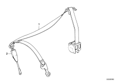 Cinturon de seguridad delantero 2-puerta