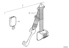 Cintura di sicurezza anteriore 2-porte