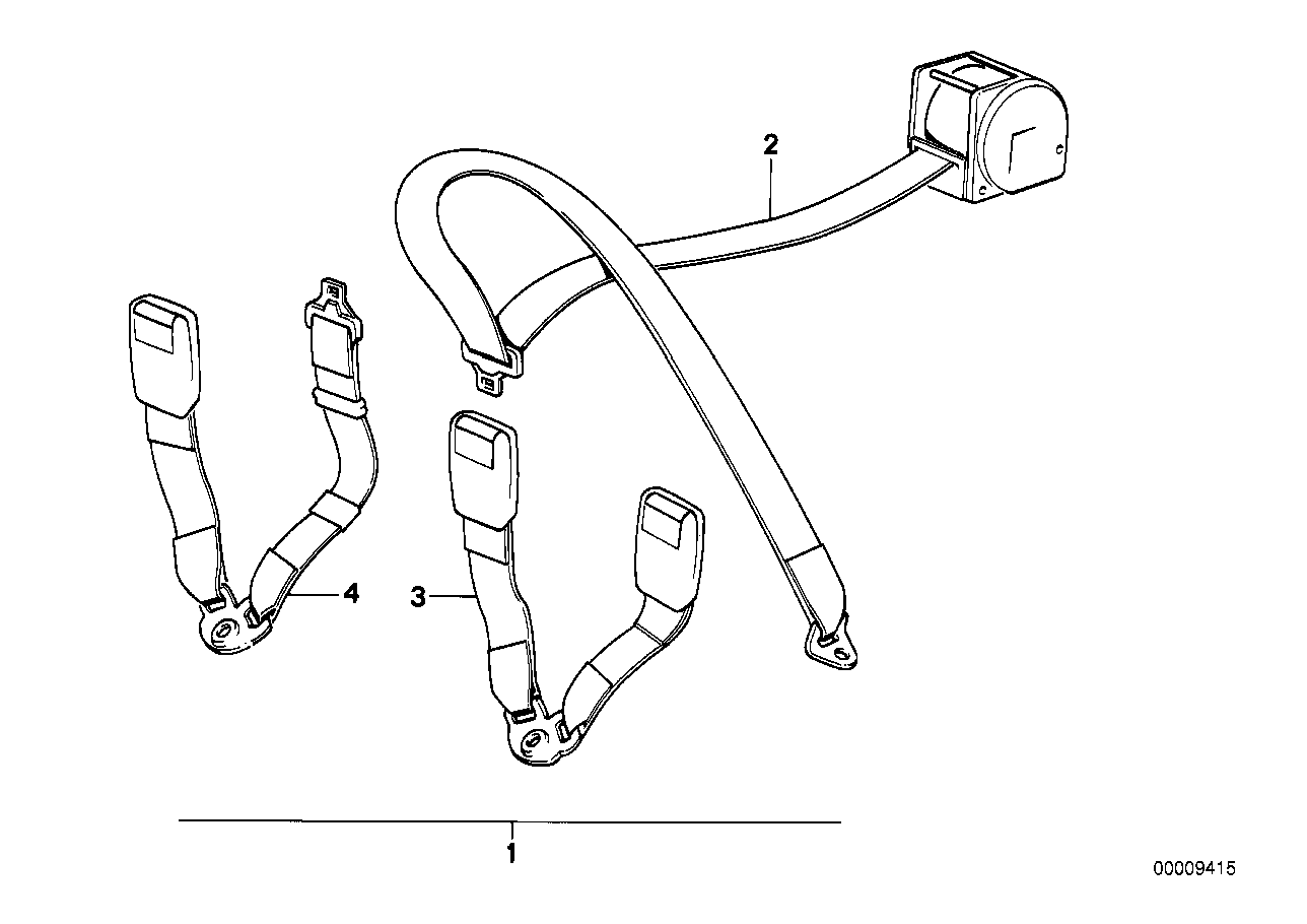 Sicherheitsgurt hinten