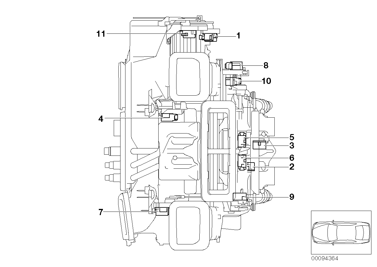 Actuator for automatic air condition