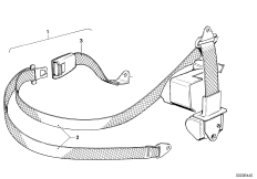 Bezpečnostní pás zadní jednotlivé díly