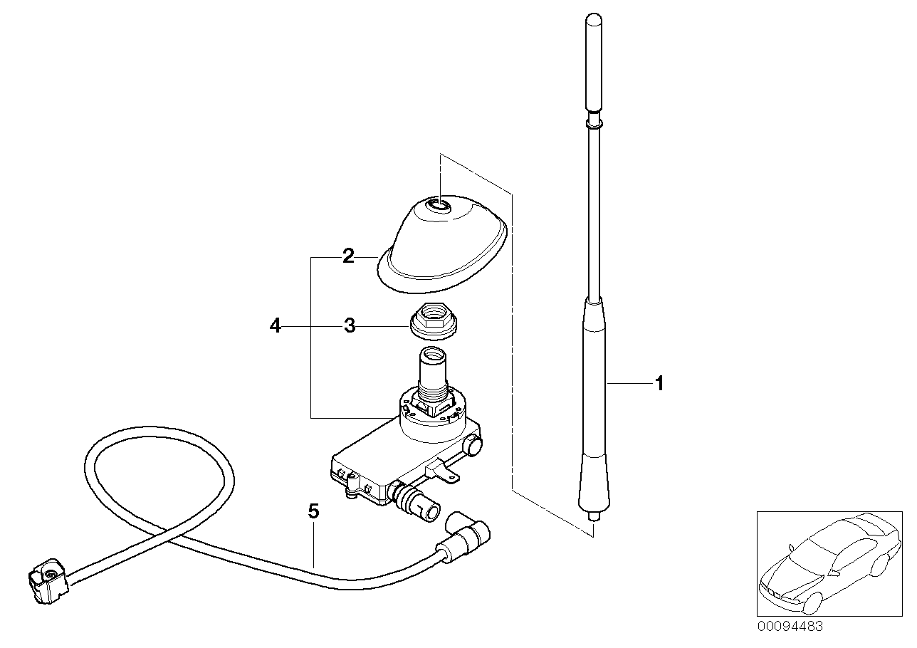 组件 车顶天线