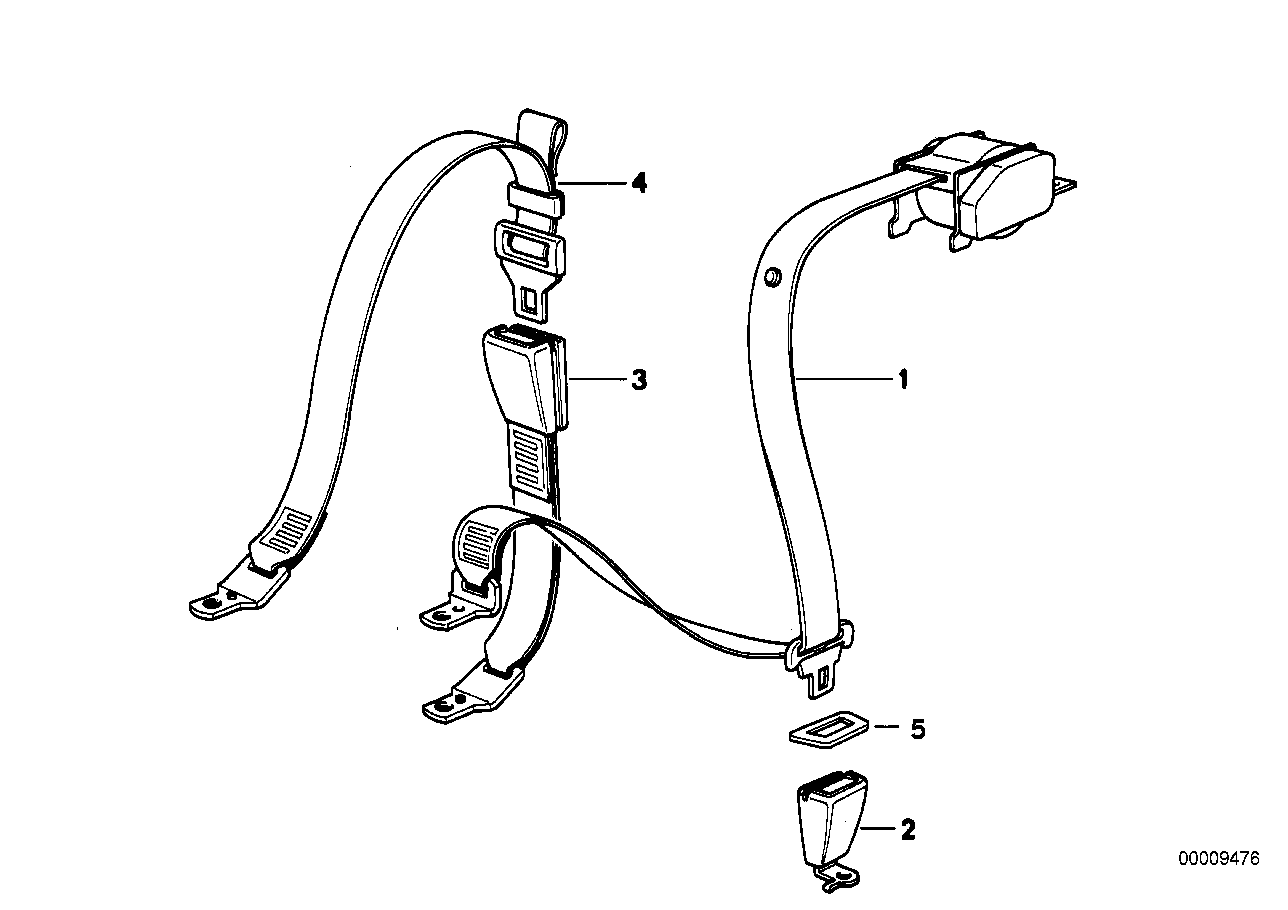 Ceinture de sécurité arrière