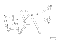 Ceinture de sécurité arrière