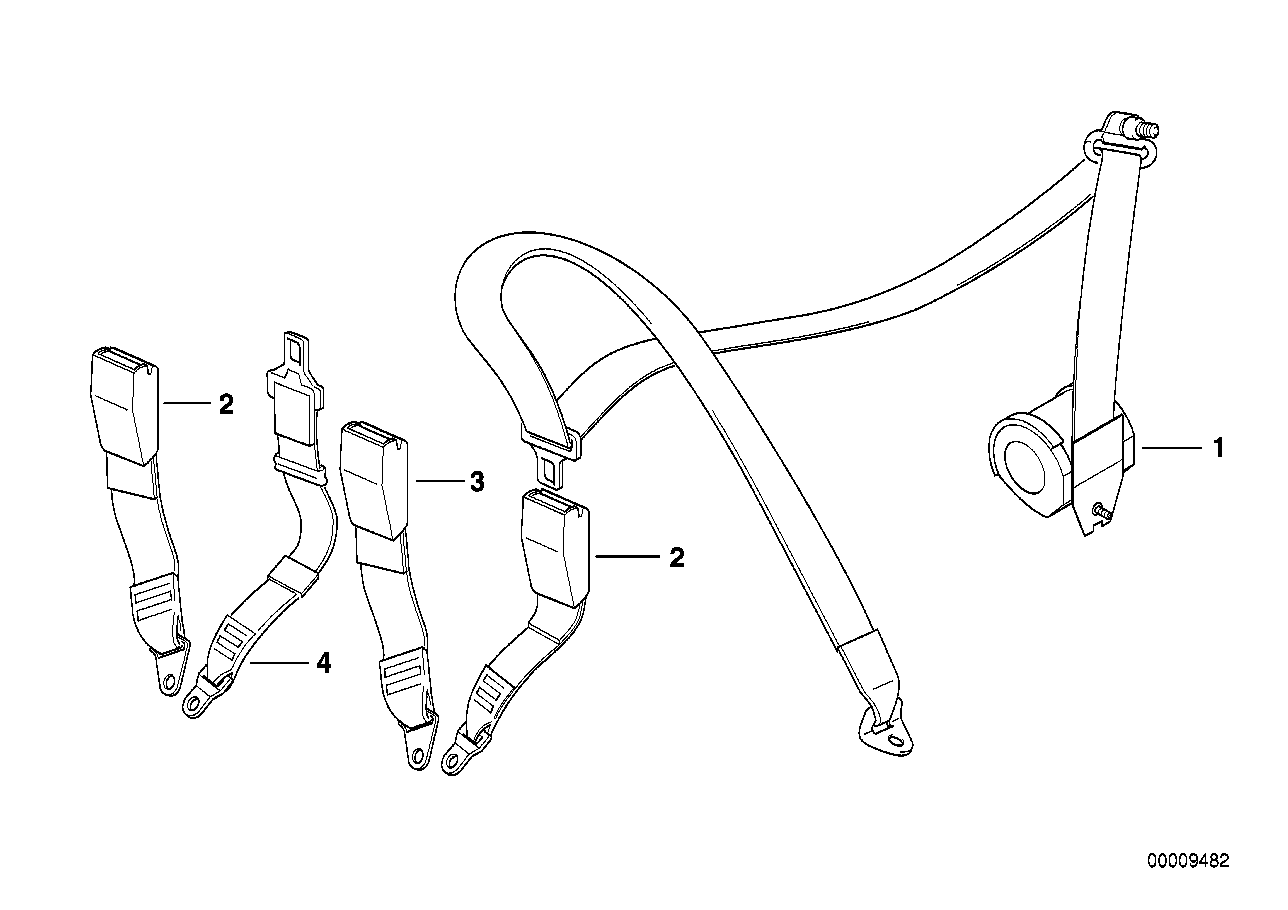 Ceinture de sécurité arrière