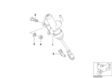 Brake master cylinder rear, Integral ABS