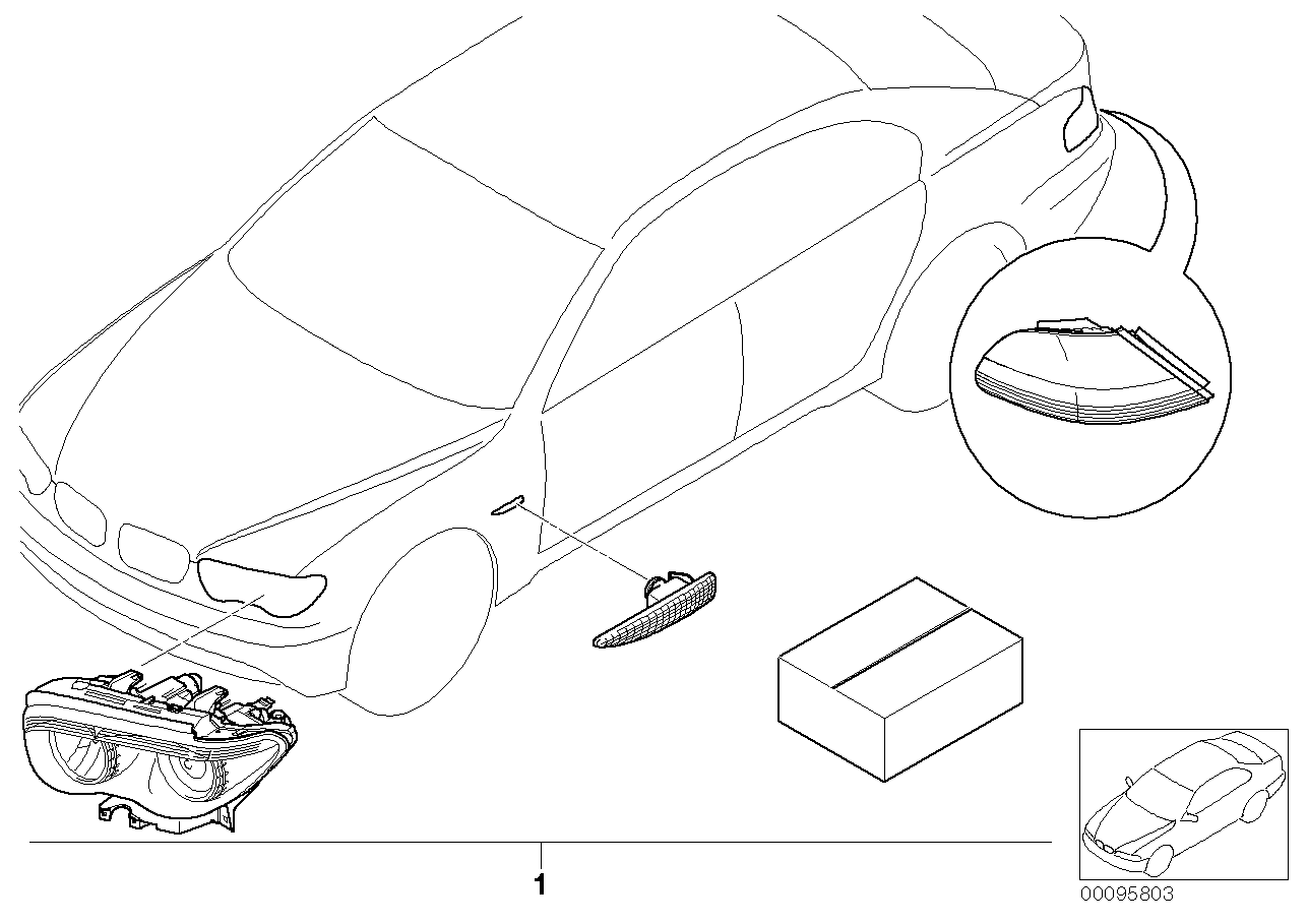 Install.kit turn indicators, white