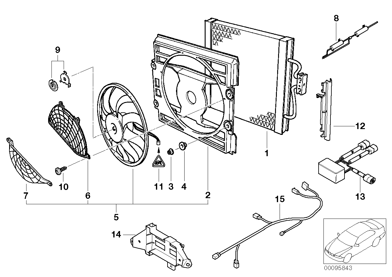 Kondensator klimatyzacji /wentyl. dod.