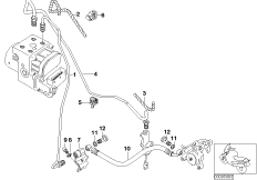 Bremsleitung hinten ABS