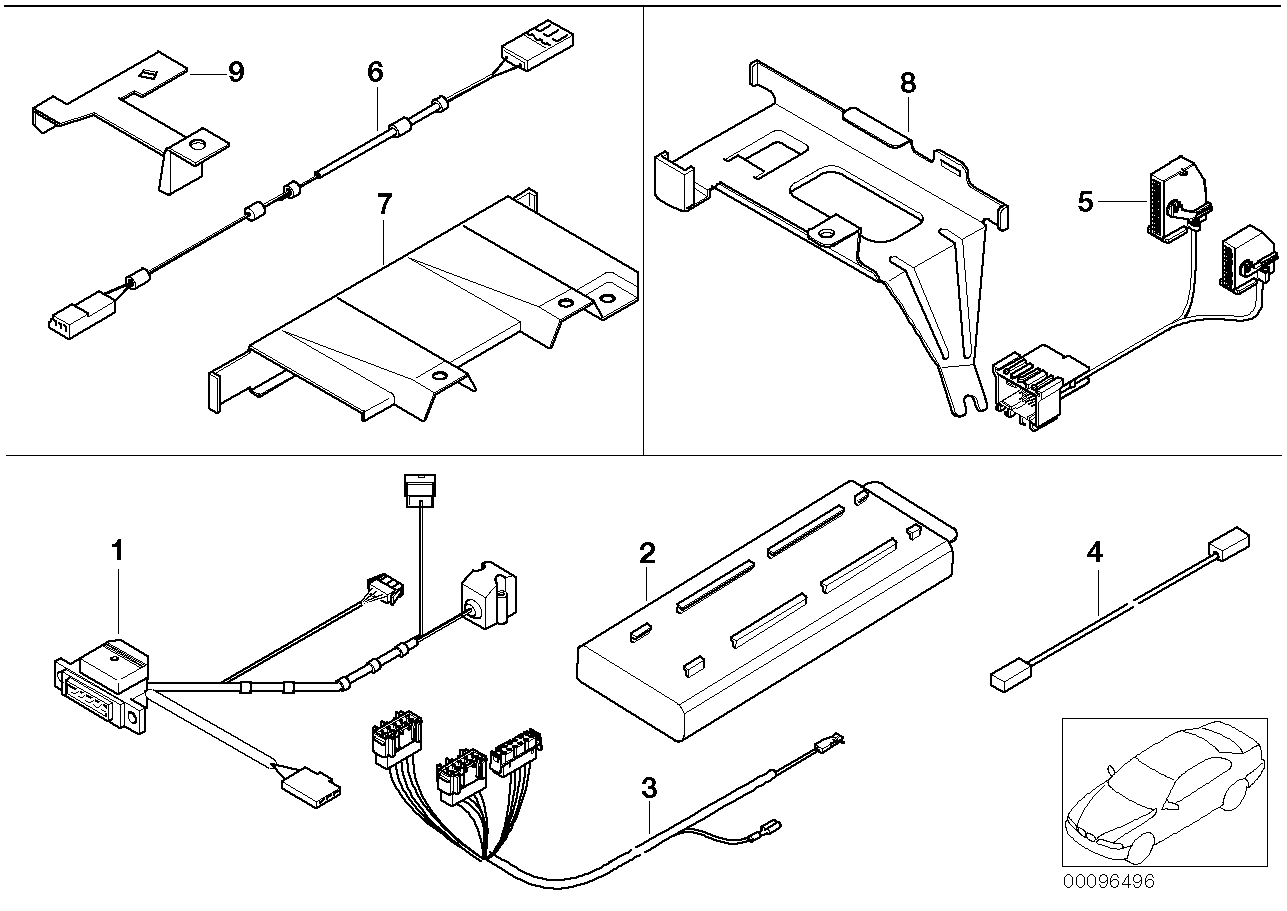 Single parts f Siemens S10 luggage comp.