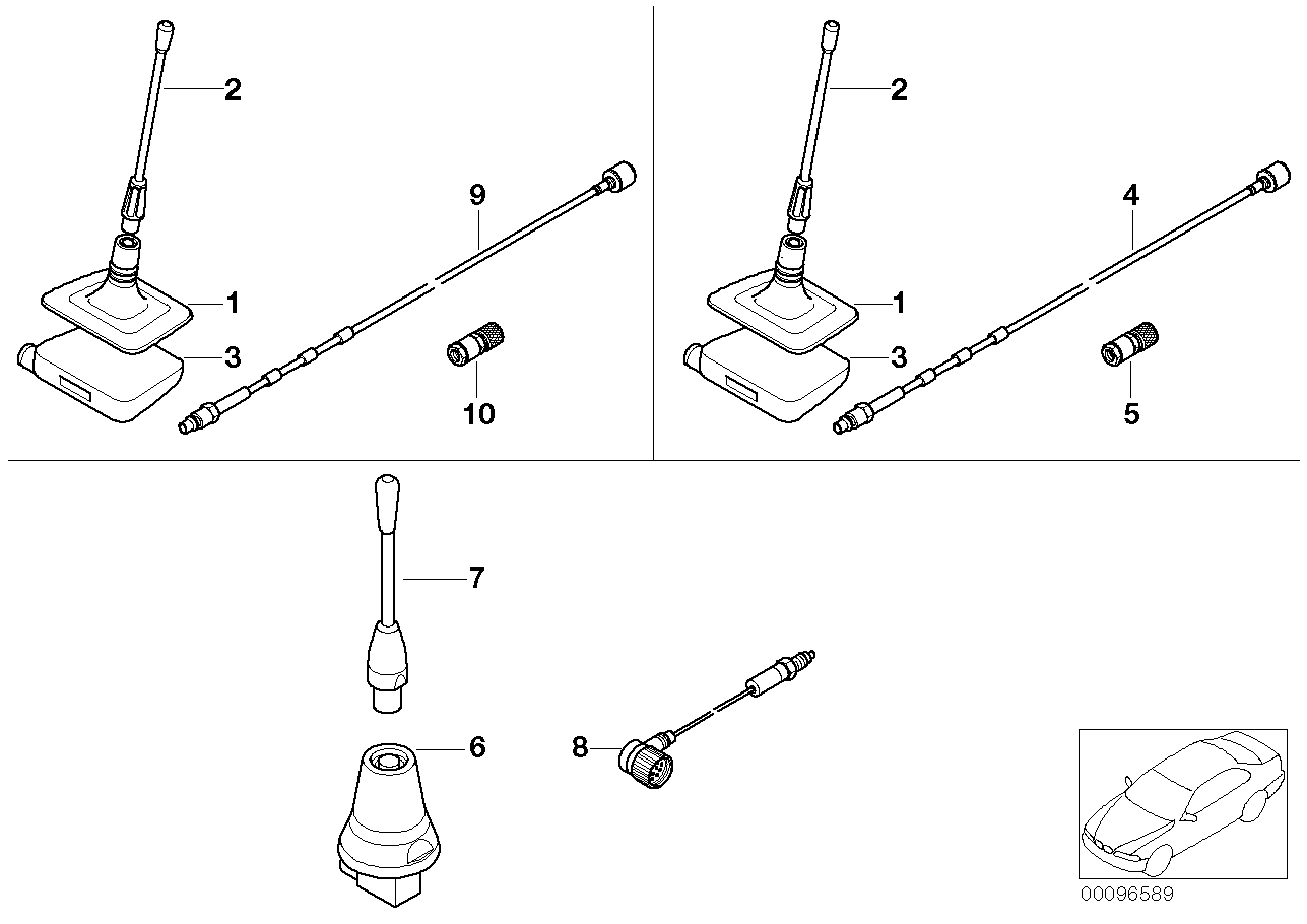 Einzelteile Siemens S10 Telefonantenne