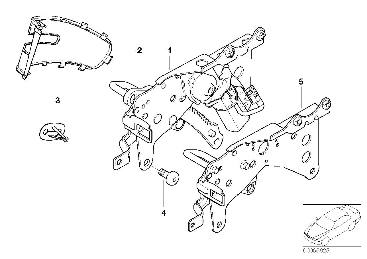 Seat rear, backrest locking