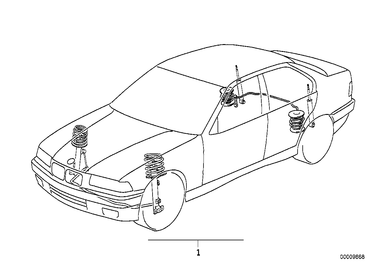 Retrofit kit, M tech. sports suspension