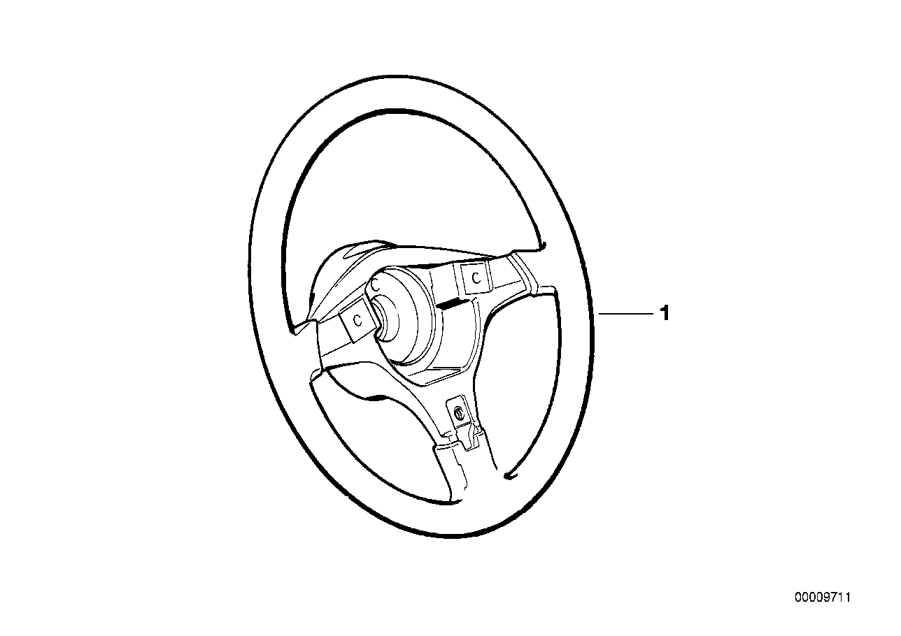 Aro do volante desportivo em pele II