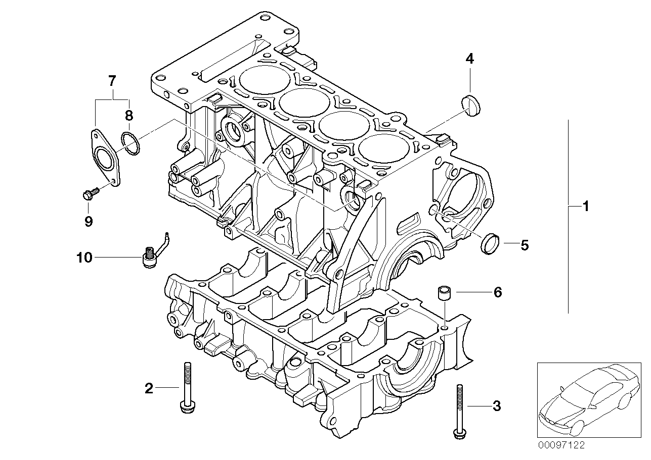 Blocco cilindri