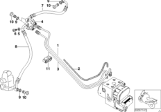 Bremsleitung vorne ABS
