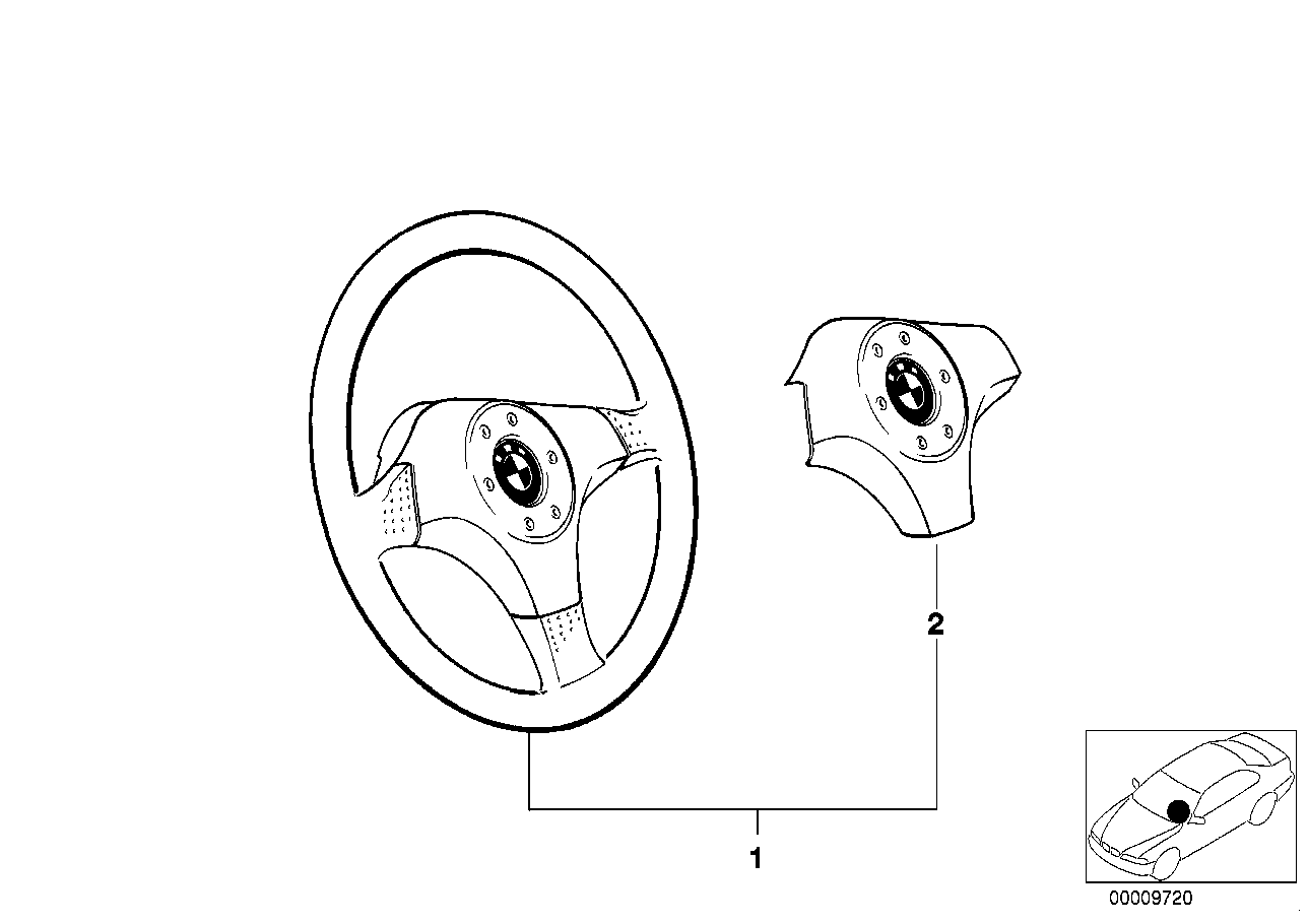 Volante deportivo de madera "Woodline"