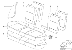 Asiento del. acolch. y tapiz. as. básico