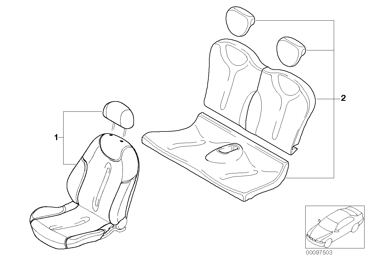 Seat cover MINI Design