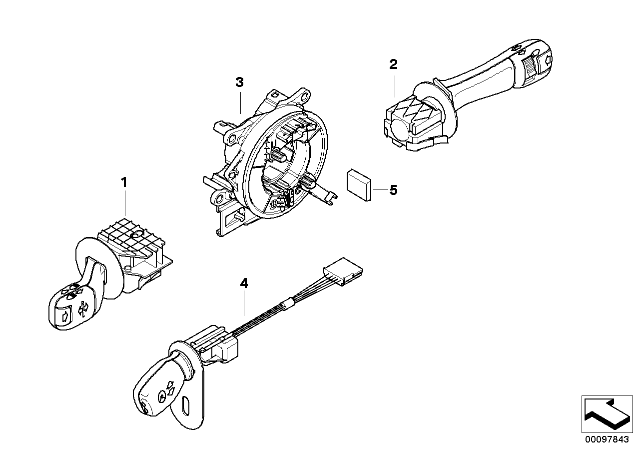 Steering column switch