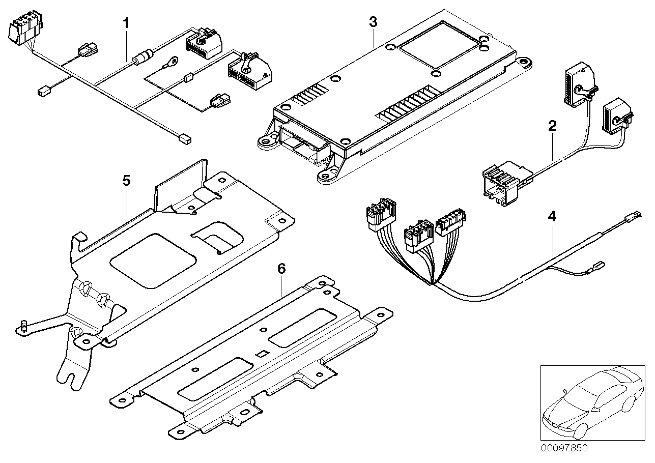 Pezzi singoli p vano bagagliaio Cordless