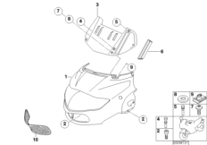 Trim panel, upper part